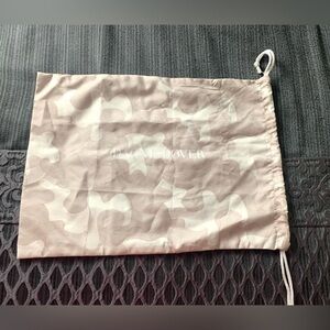 Dagne Dover Camouflage Dust Bag Drawstring Tote Bag Cream Beige